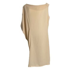 STILE BENETTON, Asymmetric Avant-Garde One Shoulder Kaftan/Sheath Dress, Size S